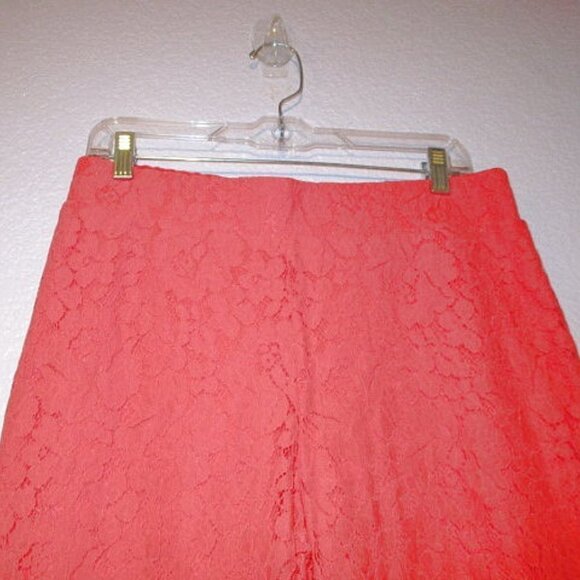 Isaac Mizrahi Live Sunset Lace Pants Size S Tall Wide Leg High Rise Pull On Crop - Picture 3 of 12